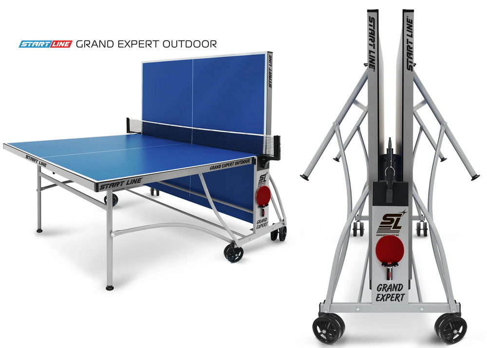 Стол теннисный START LINE Grand EXPERT 4 Всепогодный Синий