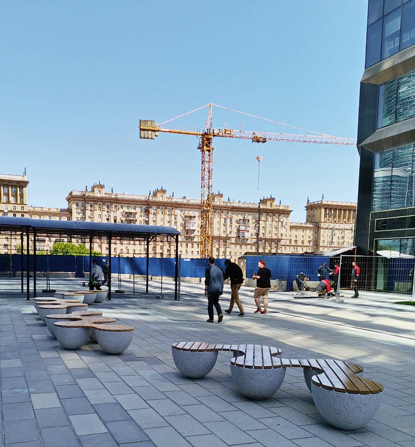 Скамья бетонная ПЯТЬ СФЕР С-65