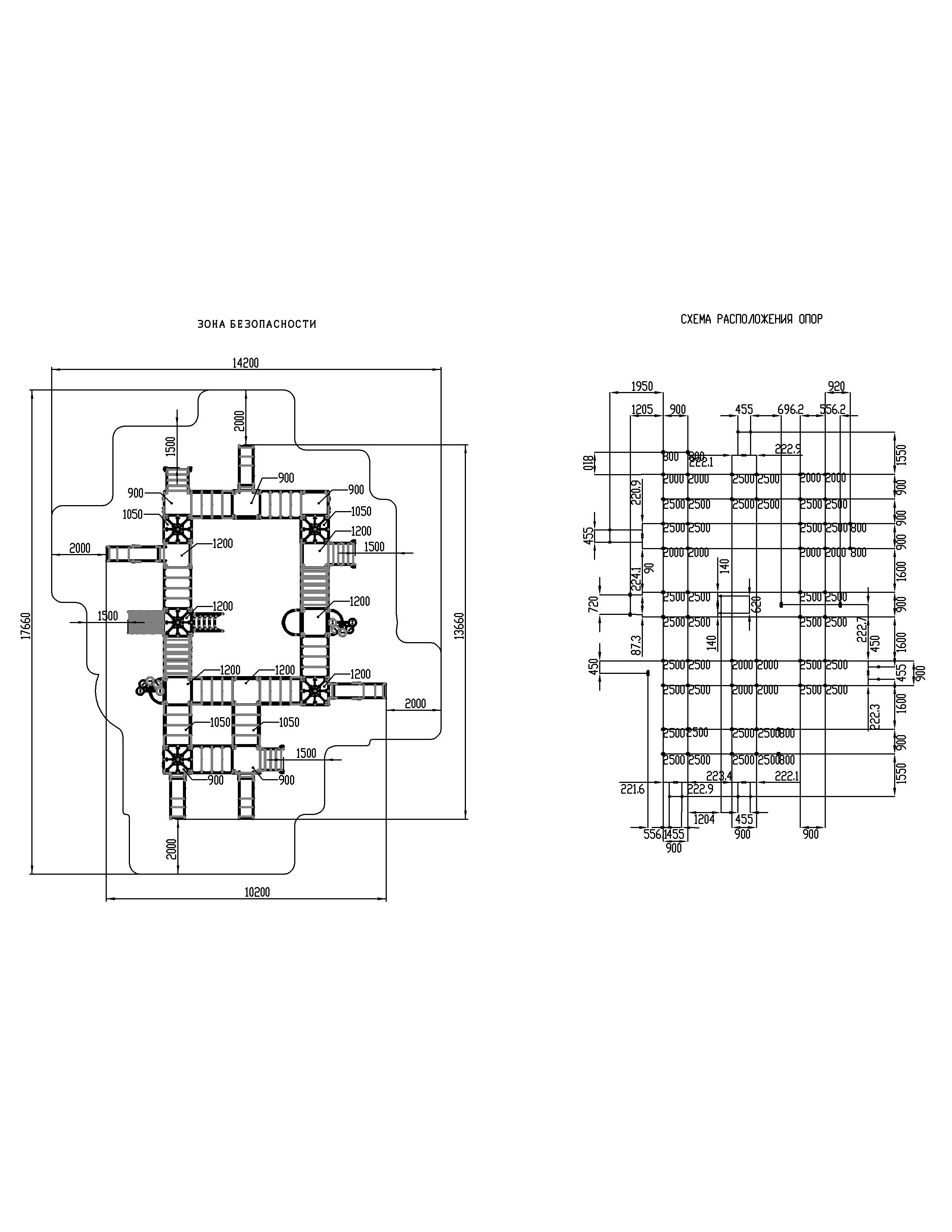 ЗАМОК детский игровой комплекс ДИК 2.18.11-02 (H=1200, H=900)