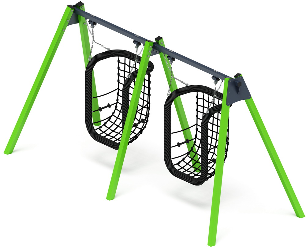 Качели М2 двойные ИО 12.М.08.08.01-02 (зеленый)