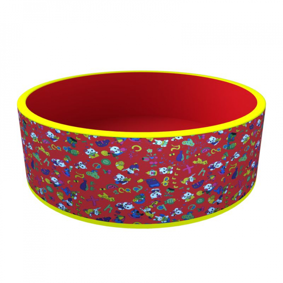 Сухой бассейн «Веселая поляна» ДМФ-МК-02.51.03 (красный + 200 шаров)