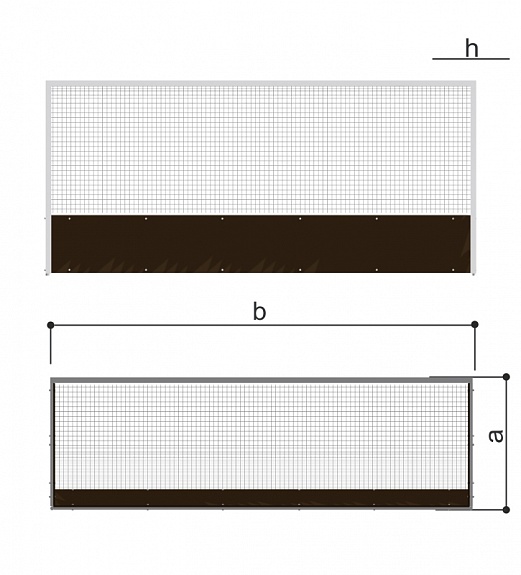 Ворота для хоккея на траве (сетка в комплекте) Romana 203.16.00
