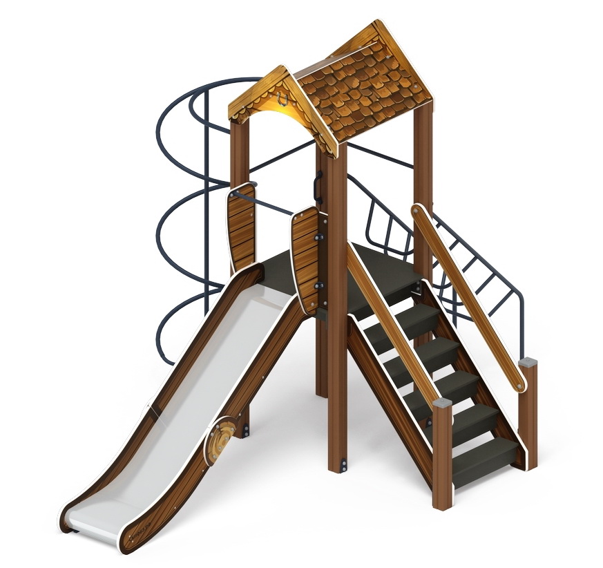 ИГРАЙТЕ С НАМИ (Эко) детский игровой комплекс ДИК 2.01.1.04-02 (Н=1200)