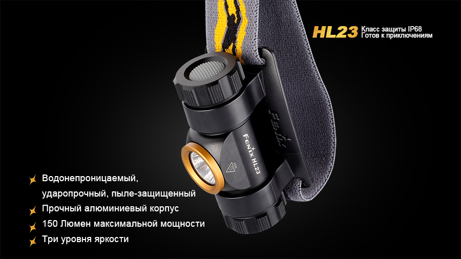 Налобный фонарь Fenix HL23 Cree XP-G2 R5, серый