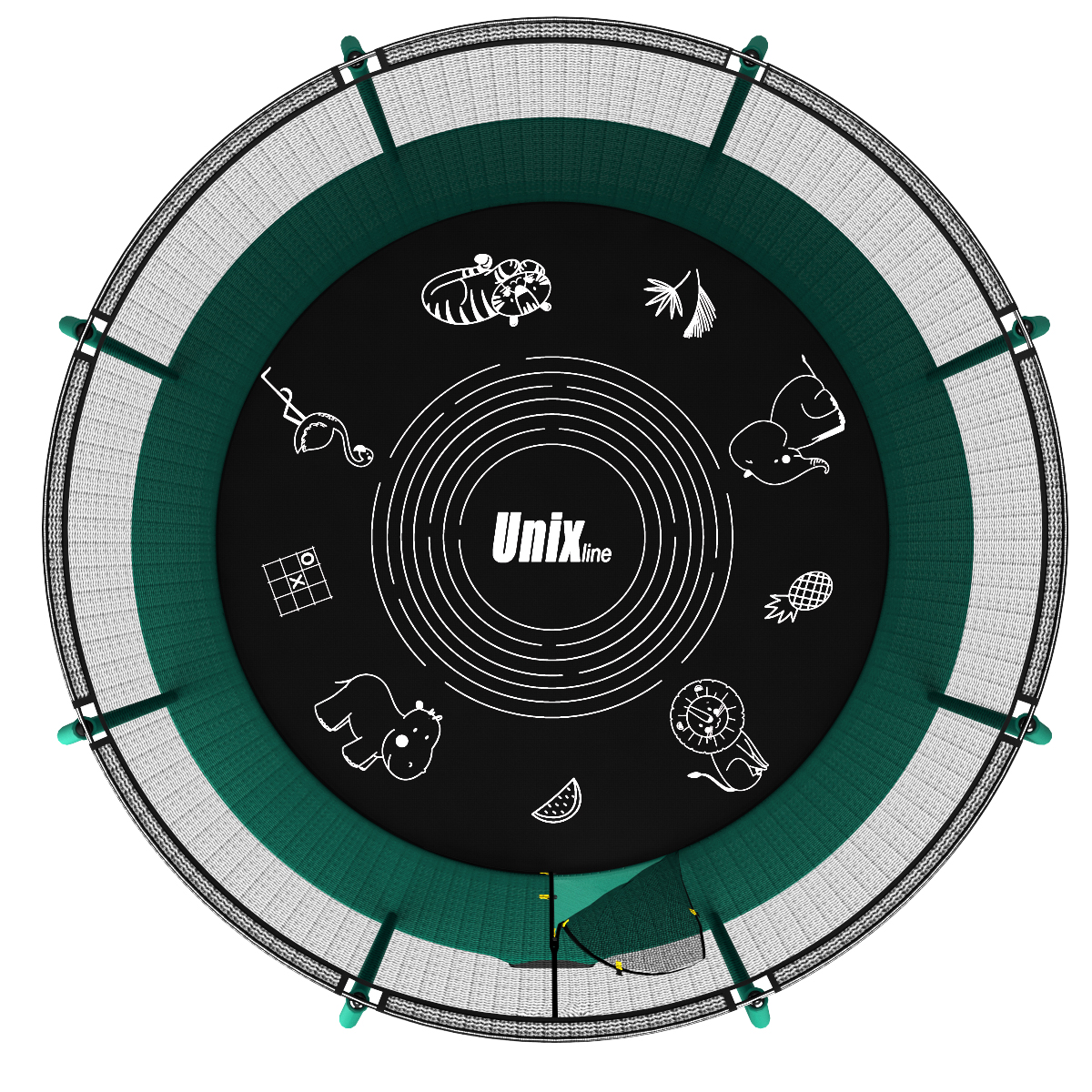 Батут UNIX line 16 ft SUPREME GAME (green)