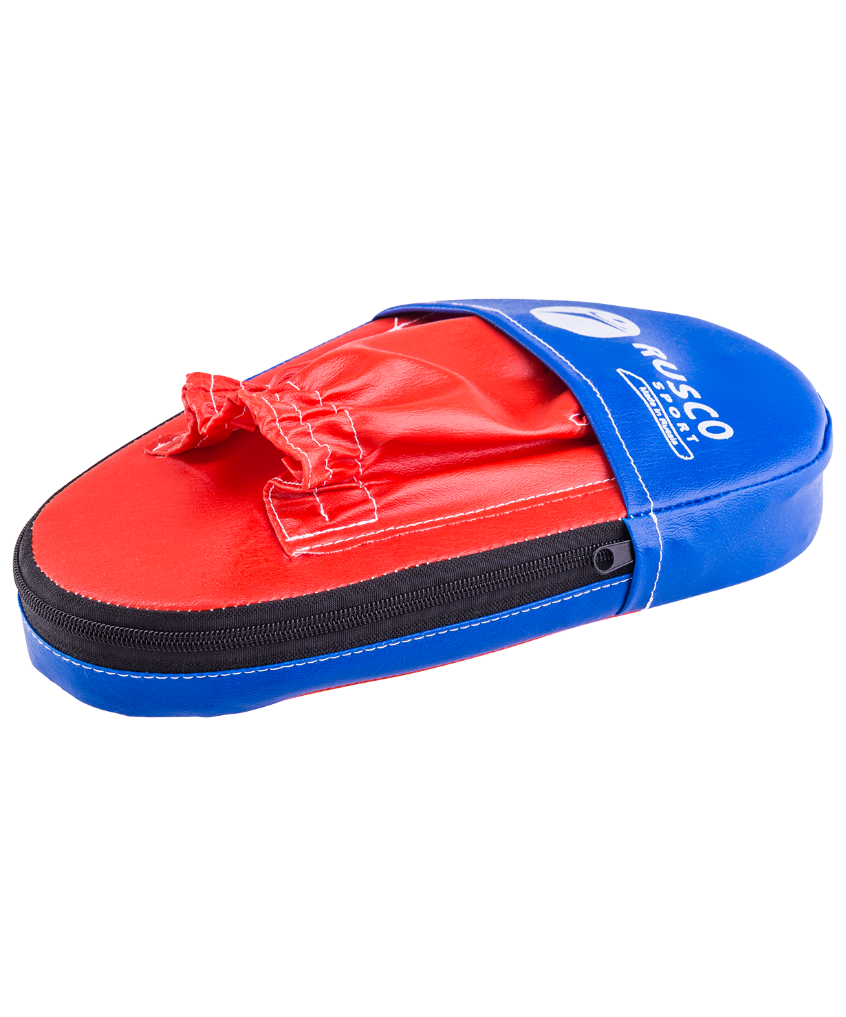 Лапы прямые, кожзам, пара, красный/синий