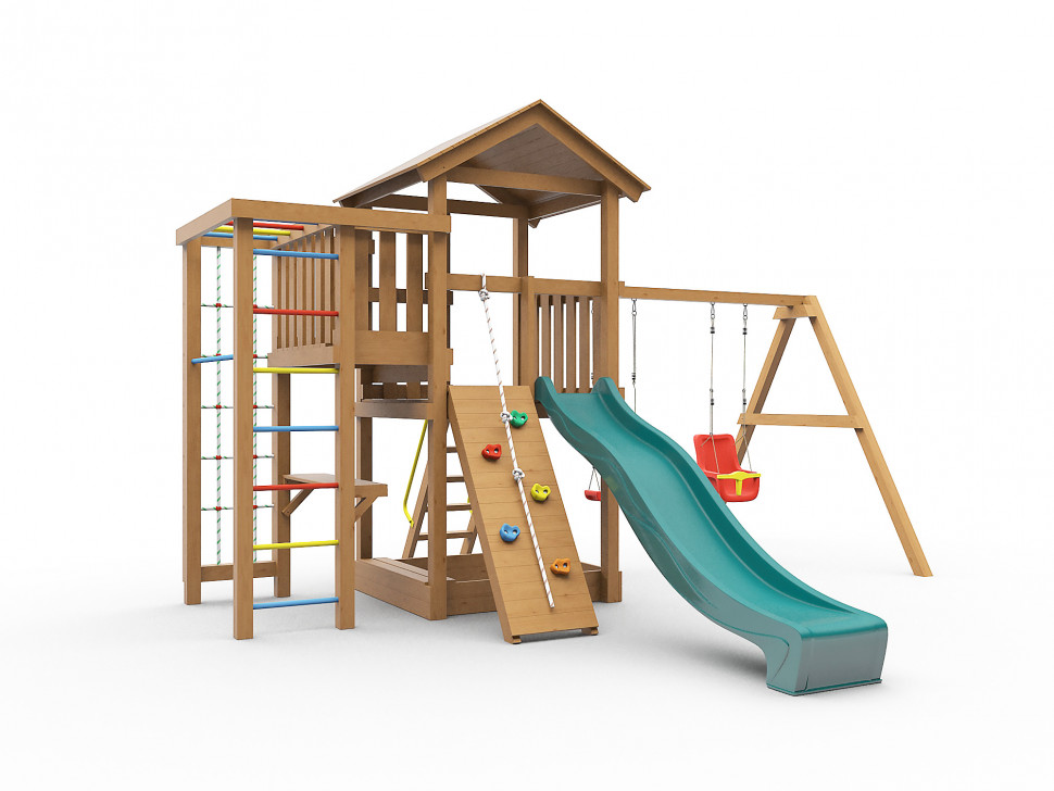 Детская игровая площадка Лео (окрашенная)