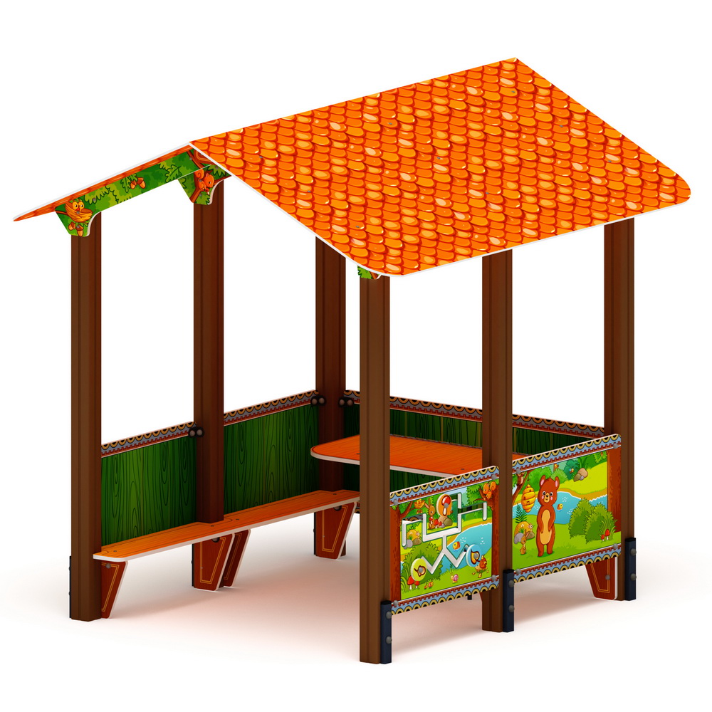 ДОМИК БОЛЬШОЙ 2 (Полянка) для детской площадки МФ 10.01.08-04