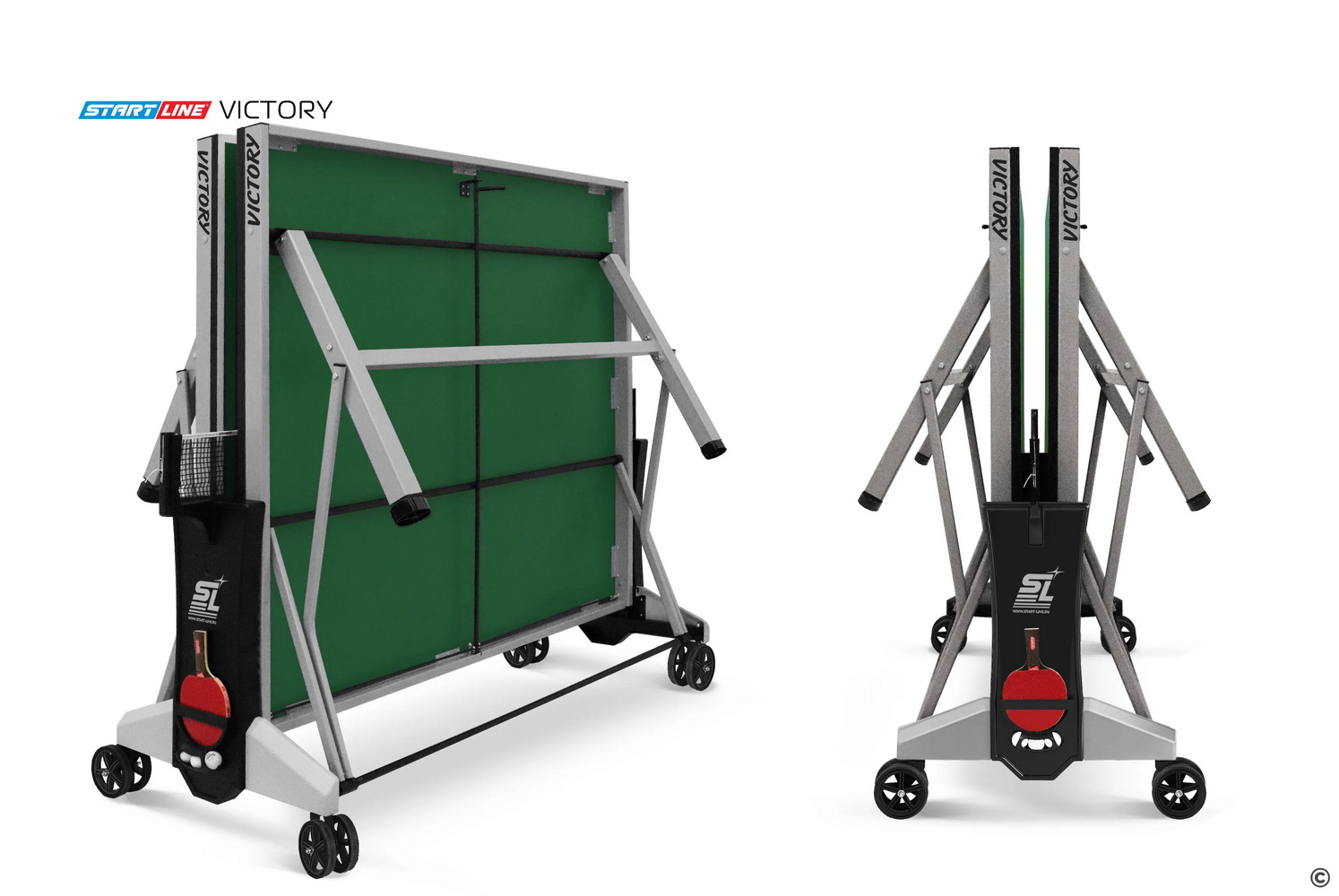 Стол теннисный СТАРТ ЛАЙН Victory Зеленый с сеткой