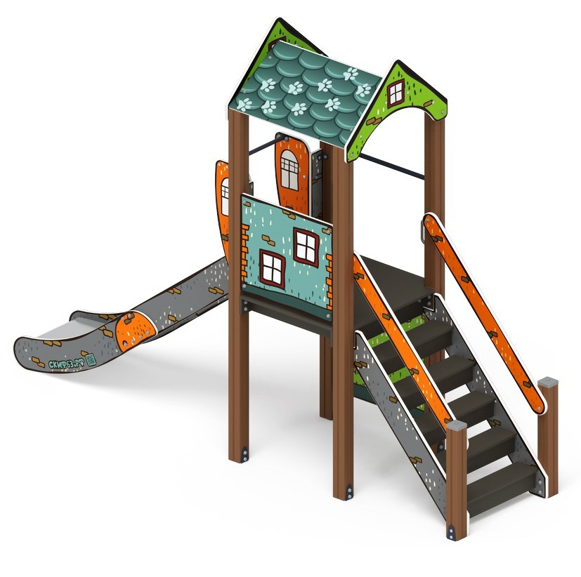 ИГРАЙТЕ С НАМИ (Город) детский игровой комплекс ДИК 2.01.1.01-01 (H=1200)
