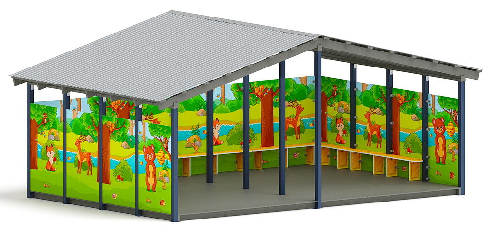 Теневой навес (Полянка) МФ 70.6.4-07