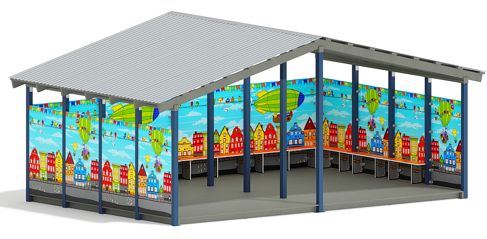 Теневой навес (Город) МФ 70.6.4-01