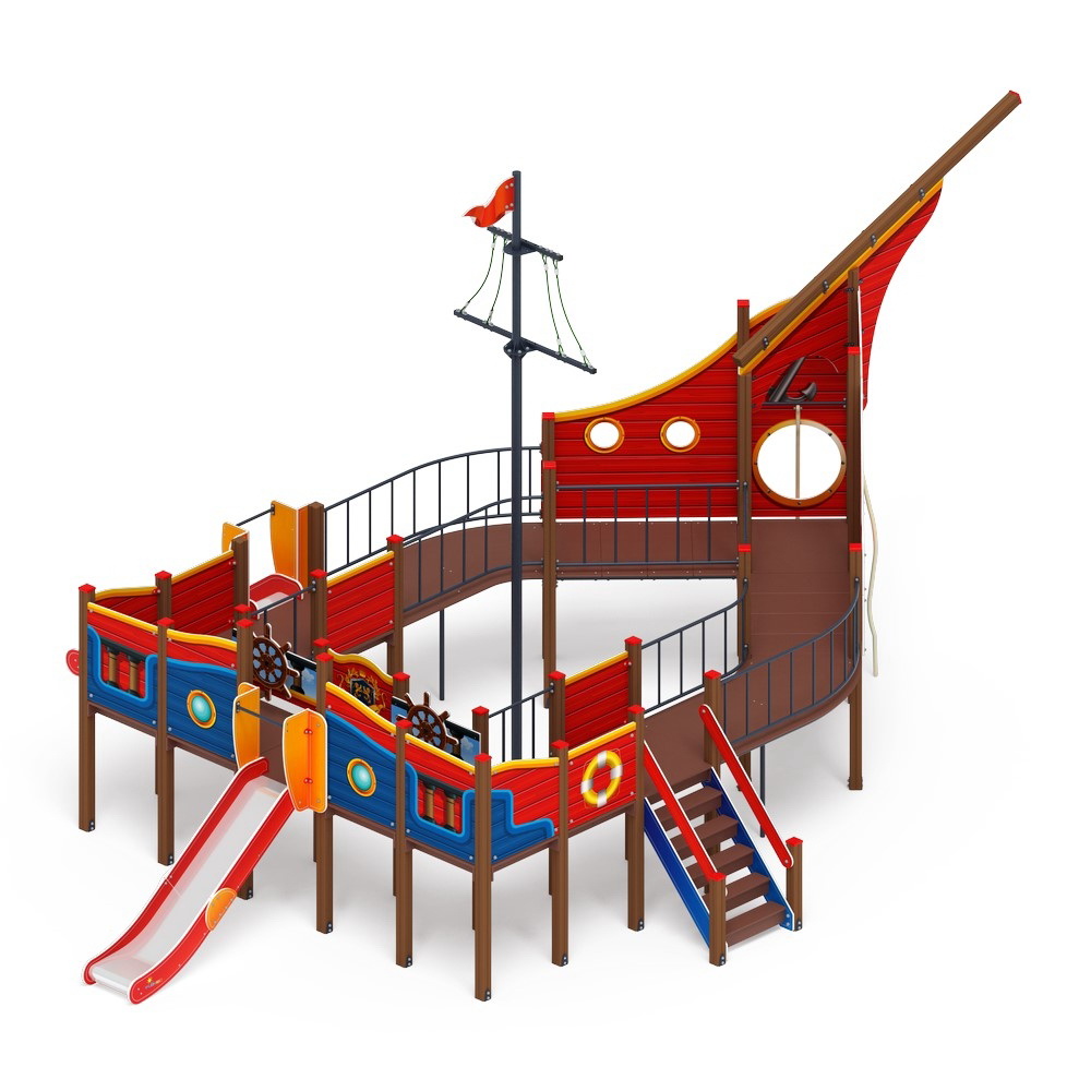 ФРЕГАТ (малый) детский игровой комплекс ДИК 2.03.3.04-04 (H=1200)