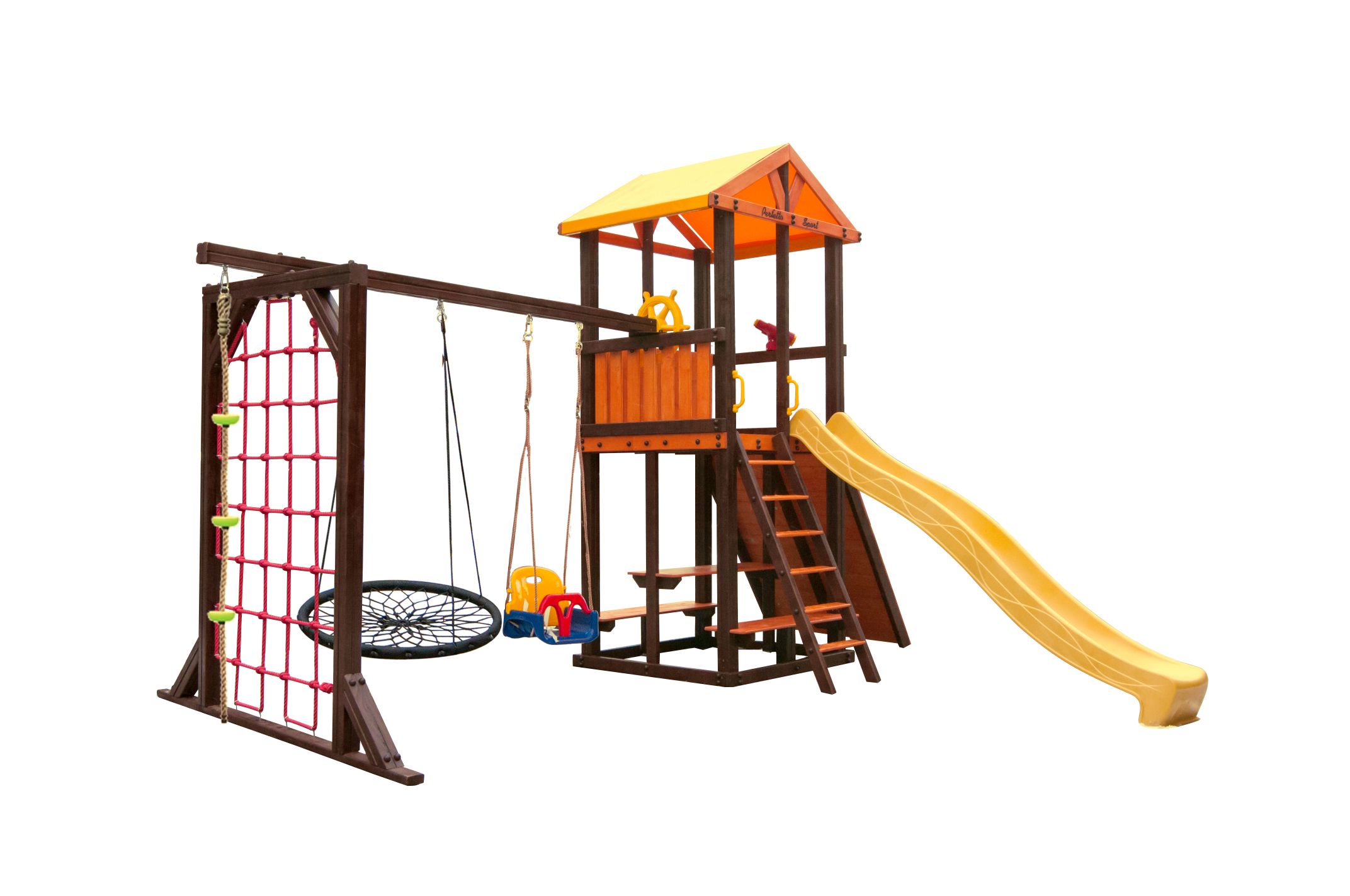 Игровой комплекс Perfetto sport «Bari-11» + качели "Паутина"