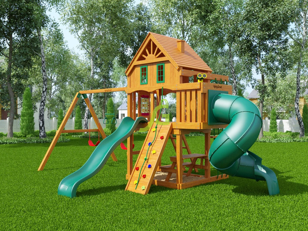 Детская площадка IgraGrad Шато с трубой (домик)