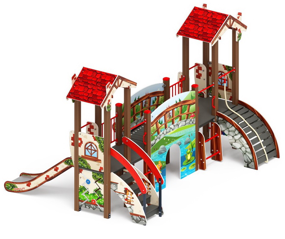 В ГОСТЯХ У СКАЗКИ детский игровой комплекс ДИК 1.05.01-С (H=900)