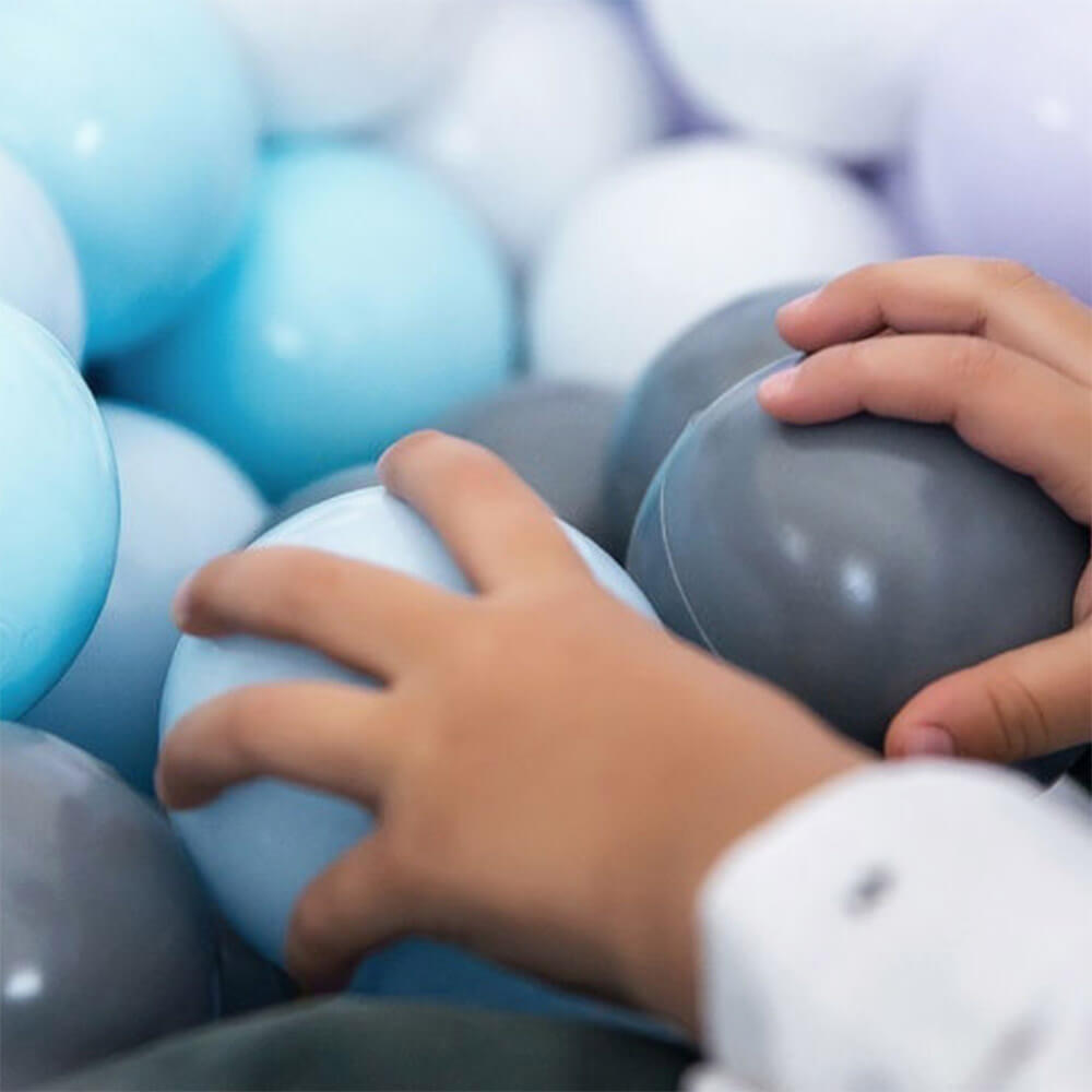 Сухой бассейн EASY Romana ДМФ-МК-02.53.03 (серый с серыми шариками, 150 шт.)