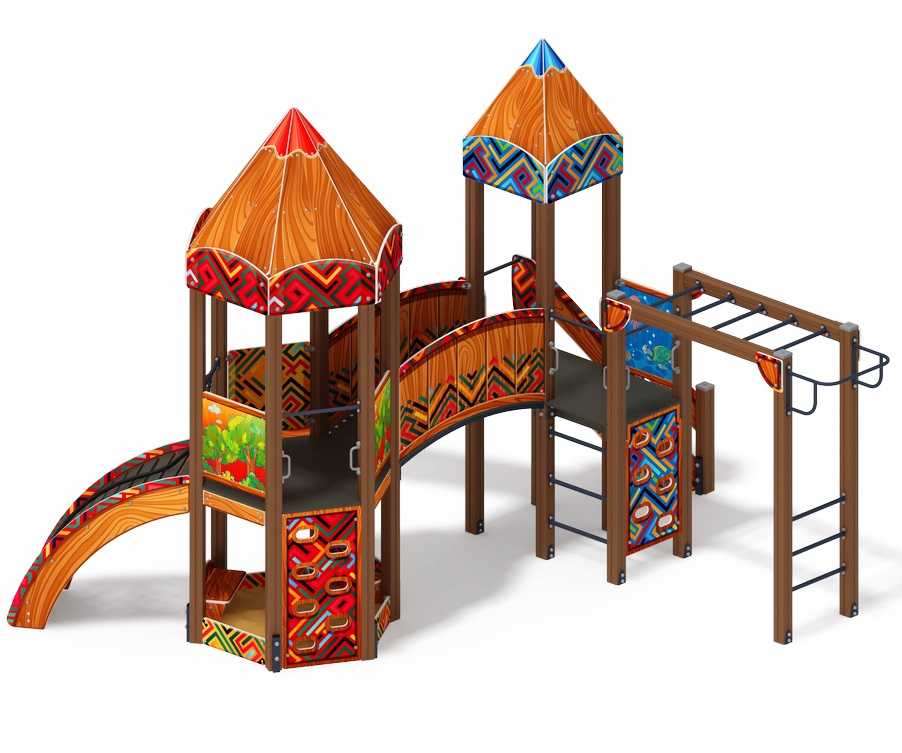 КАРАНДАШИ детский игровой комплекс ДИК 2.26.03-01.С (H=1200)