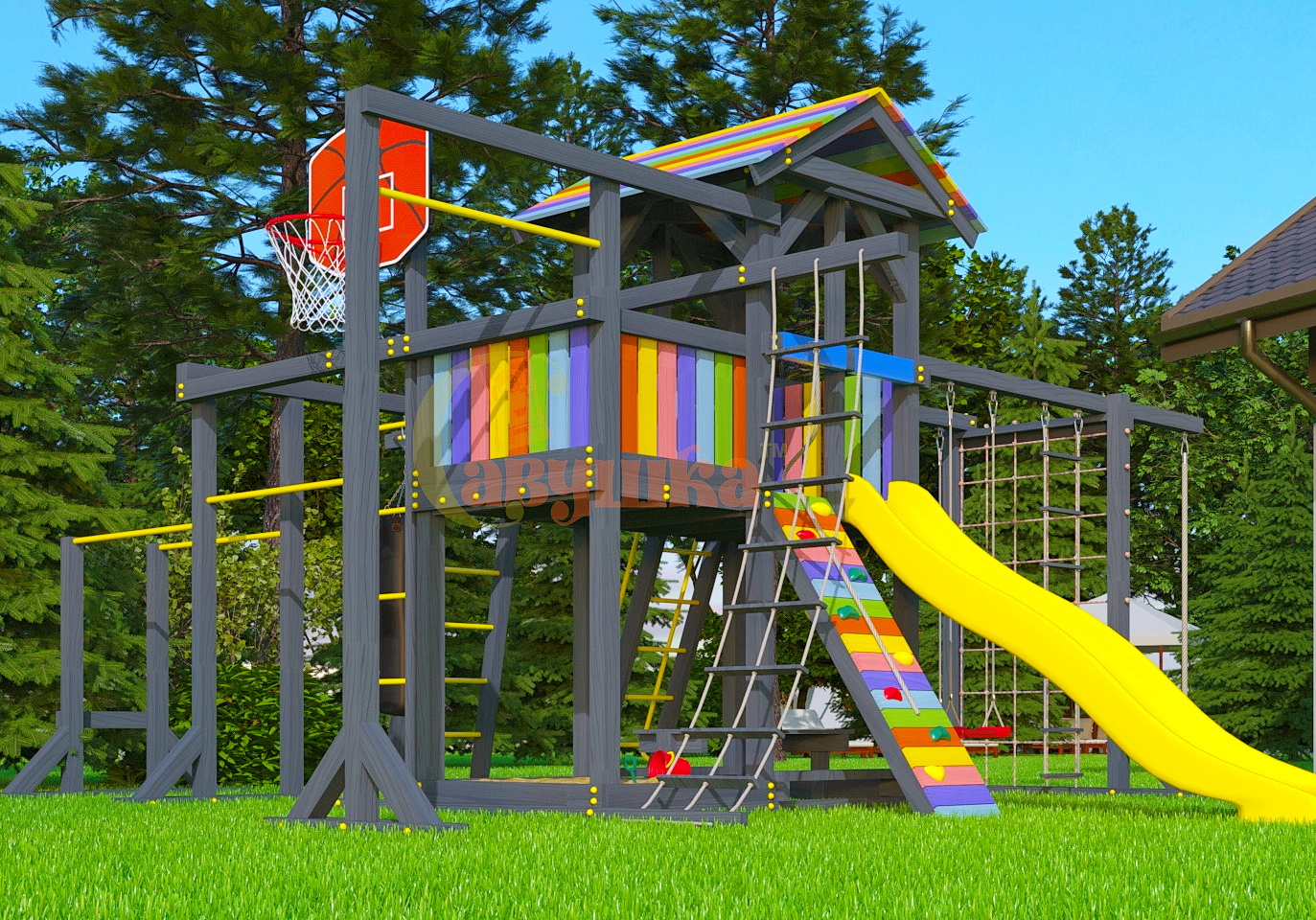 Детская площадка Савушка 2 (Black)