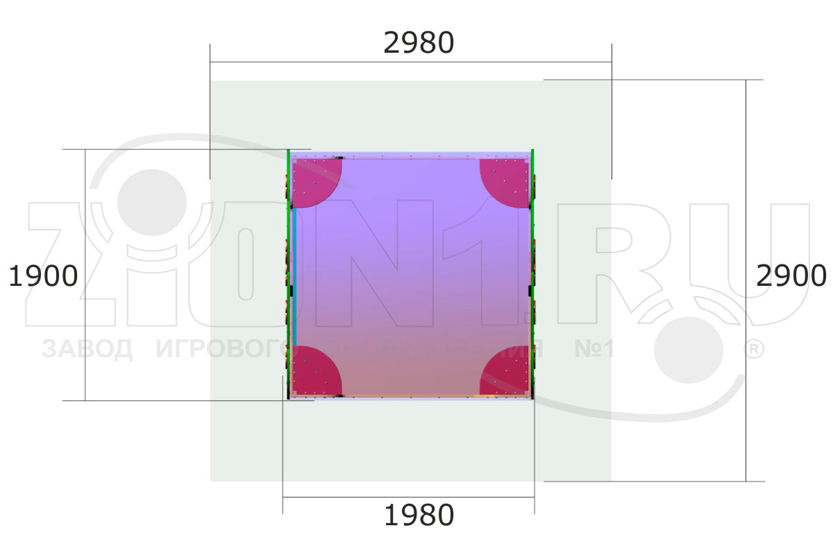Детская песочница ZION Яблоня (П035)