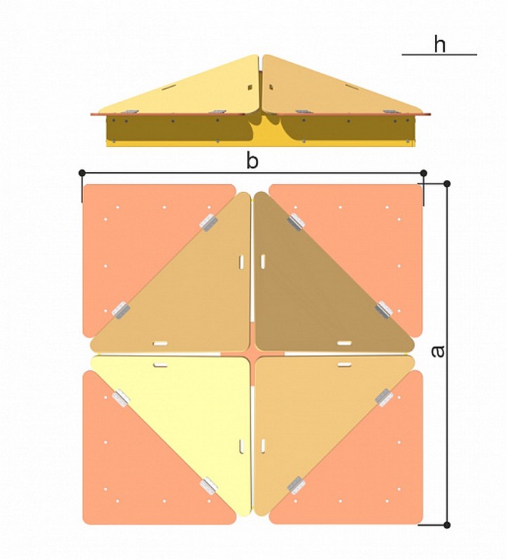 Песочница с крышкой КУБИК Romana 057.37.00