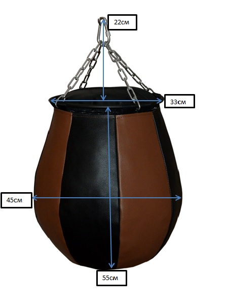Боксерская груша Рокки 35 кг натуральная кожа
