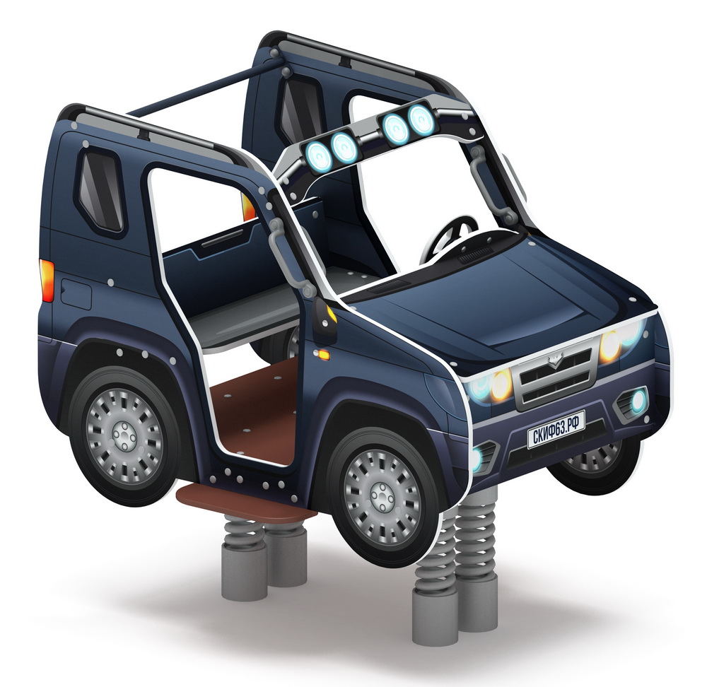 ДЖИП МЕТАЛЛИК качалка на пружине ИО 23.03.05-13