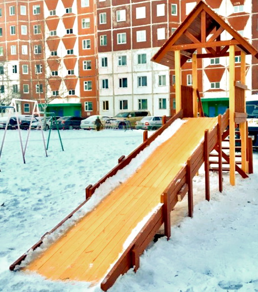 Зимняя горка ЗИМА 5 Савушка (скат 5 м)