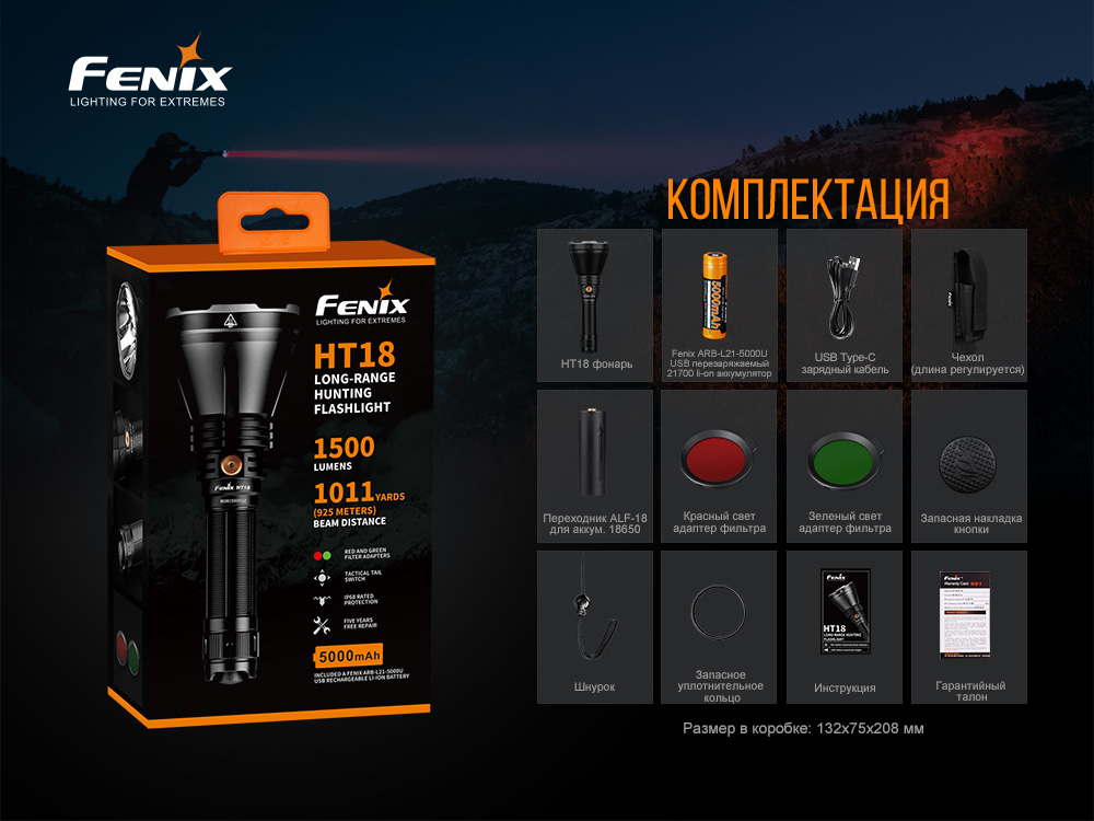 Фонарь Fenix HT18