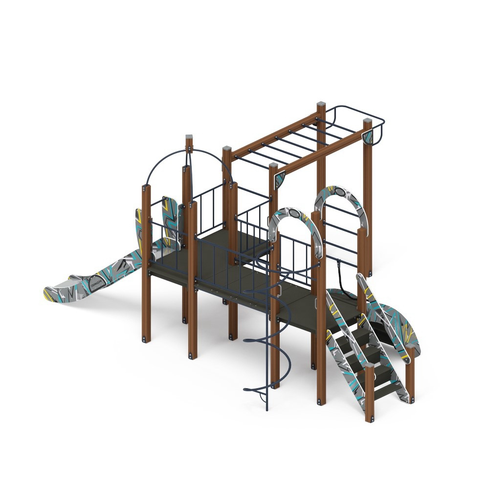 НАВИНА (Техно-голубой) детский игровой комплекс ДИК 2.09.05-01 (Н=1200)