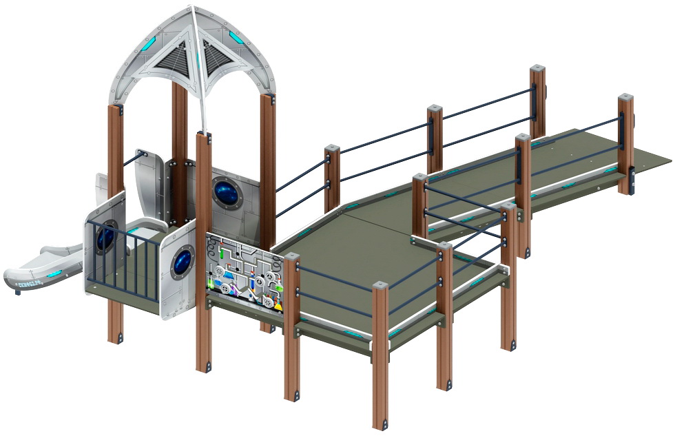 Детский спортивный комплекс ЗАБОТА КОСМОПОРТ (H=750) ДОВ 20.14.03-02