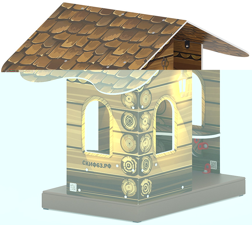 ДОМИК МИНИ тип 1 (Эко) для детской площадки МФ 10.01.10-02