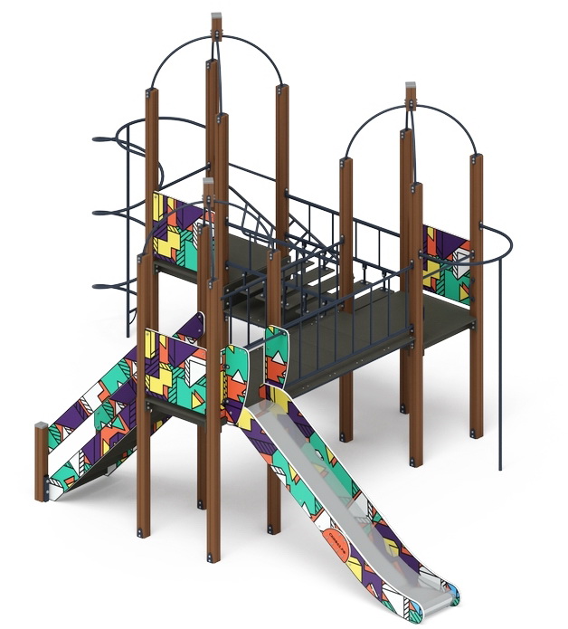НАВИНА (Геометрия) детский игровой комплекс ДИК 2.09.06-02 (H=1500)