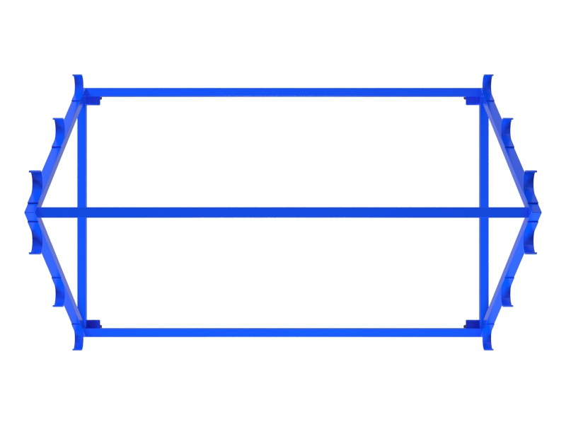 Тележка для хранения и перевозки волейбольных стоек 03.1000