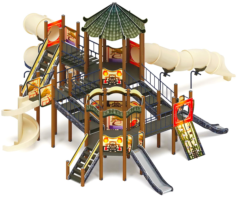КАРНАВАЛ детский игровой комплекс ДИК 2.22.05-02 (H=2000, H=1200)