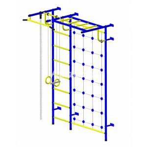 Детская шведская стенка Пионер С4С красно/жёлтый