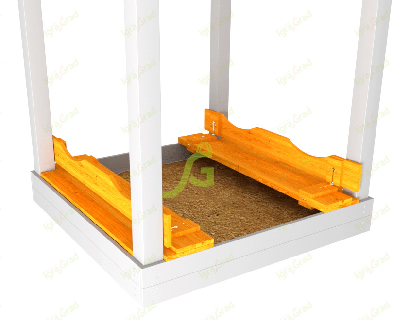 Крышка на песочницу к площадкам IgraGrad Спорт и Панда Фани