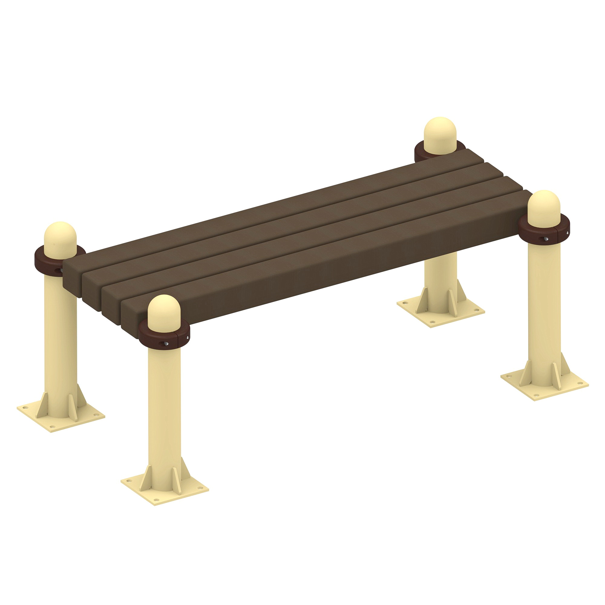 Скамья для отдыха, брус YSK09