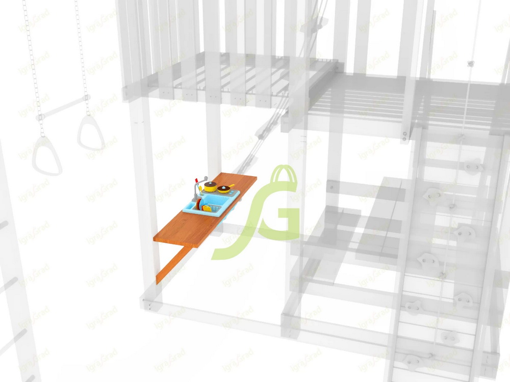 Дополнительный столик с детской игровой кухней IgraGrad