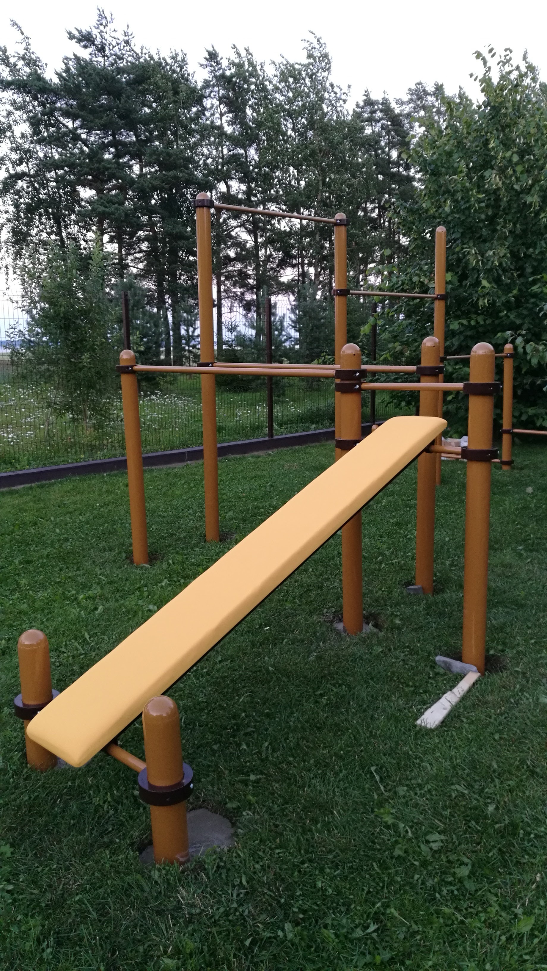 Комлекс турник, брусья, скамья для пресса, шведская стенка (модерн.) СВС-49-М