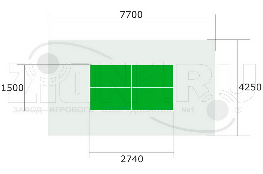 Теннисный стол ZION М2 (СЭ143)