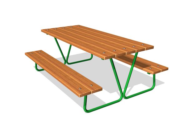 Стол уличный со скамьями ZION М1 (СП016)