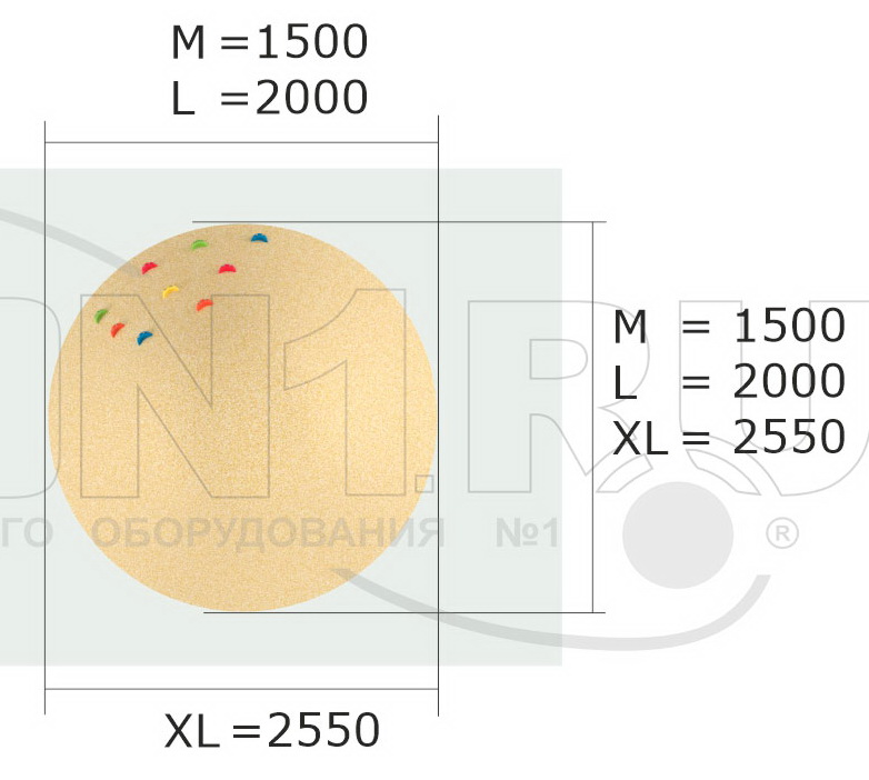 Резиновая фигура ZION Холм с зацепами (для парков и детских площадок)