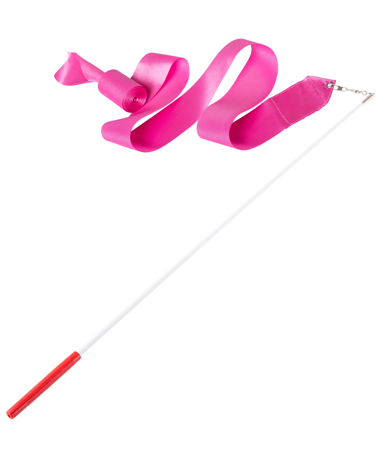 Лента для художественной гимнастики AGR-201 6м, с палочкой 56 см, розовый