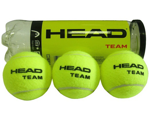 Мяч теннисный HEAD Team 3B, нат. резина, фетр (11.401)