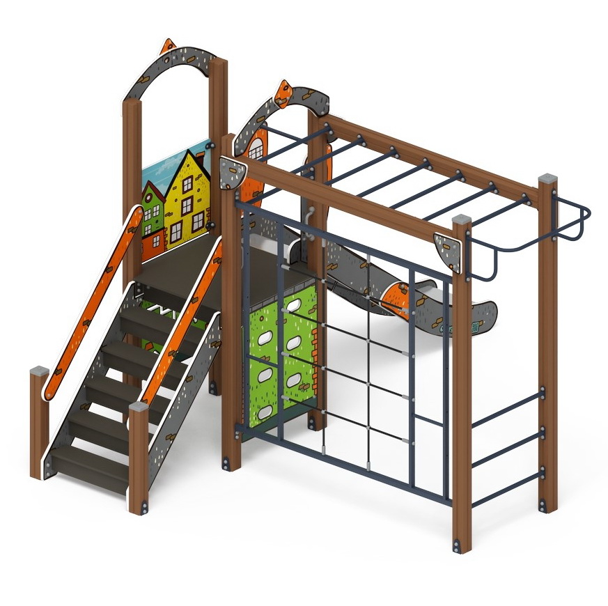 ИГРАЙТЕ С НАМИ (Город) детский игровой комплекс ДИК 2.01.1.05-01 (H=1200)