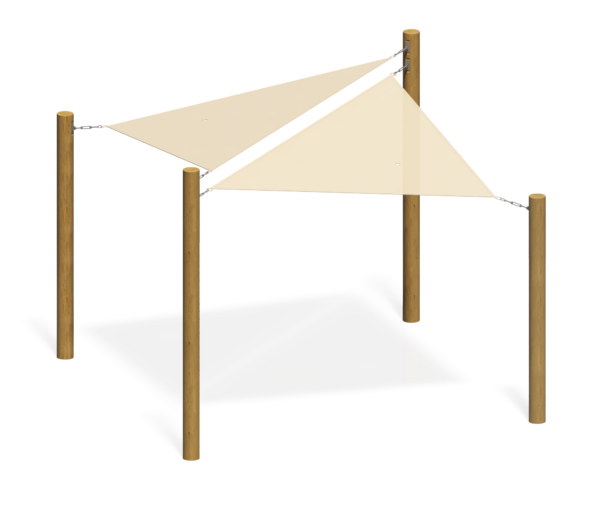 Теневой навес для детской площадки Парус-2 МФ-107