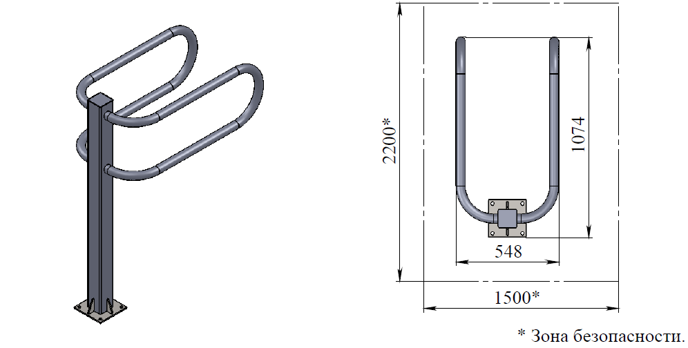 Уличный тренажер Брусья  Air-Gym YT14