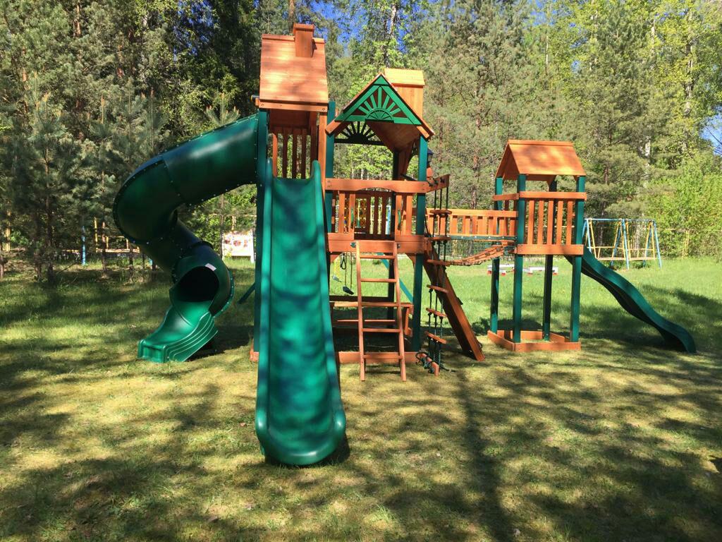 Детская деревянная игровая площадка ГОРЕЦ 3 РИВЬЕРА