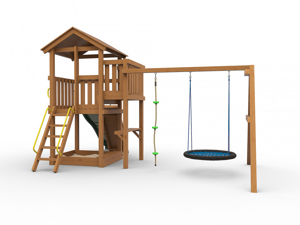 Детская игровая площадка Антошка с гнездом (окрашенная)